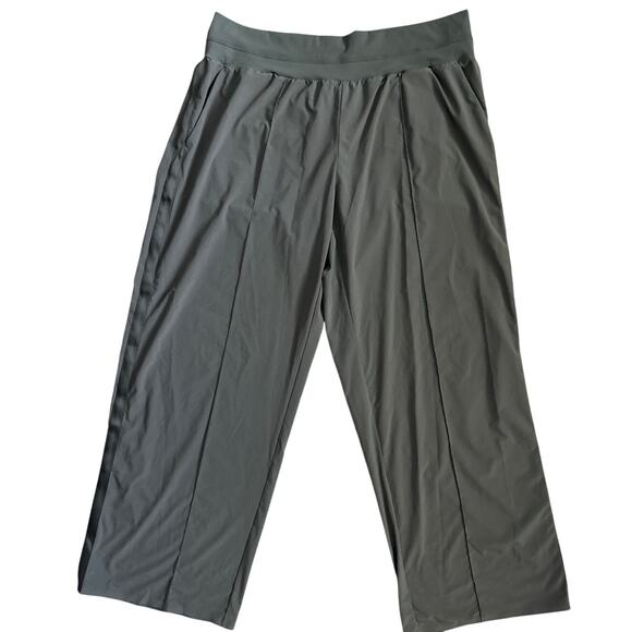Athleta Plus Nolita Wide Leg City Pants Mountain Olive Size 20 - Picture 4 of 10